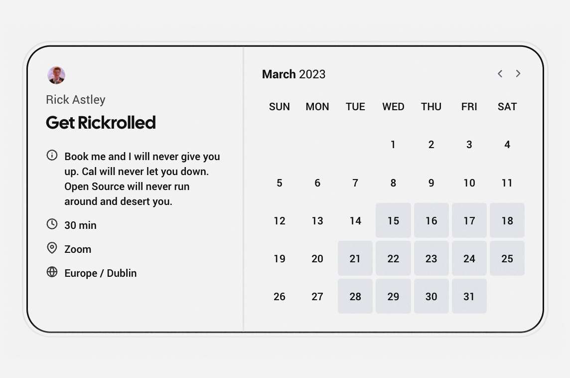 Cal.com (formerly Calendso) - Open-source Calendly Alternative - Made with  React.js